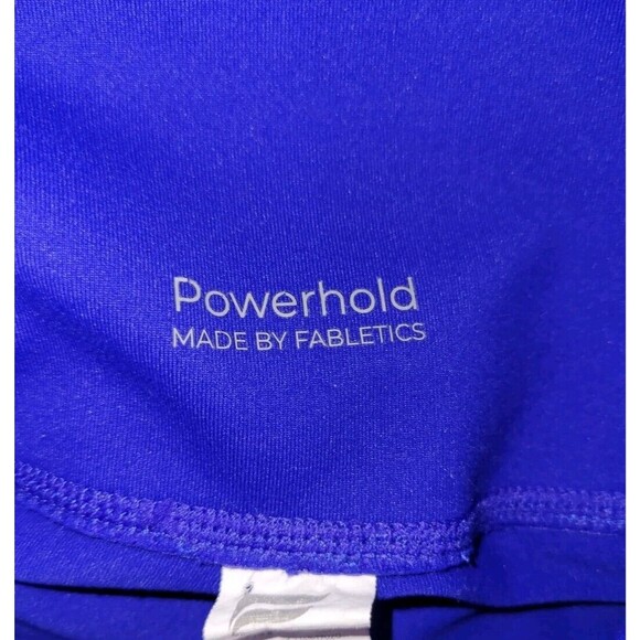Fabletics Zone High Waisted Powerhold Mesh Leggings XS Royal Navy Blue Workout - Picture 9 of 11